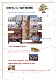 English Worksheet: houses