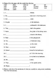 English worksheet: ACTION VERBS_Present simple