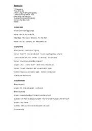 English Worksheet: RATATOUILLE ROLE PLAY 
