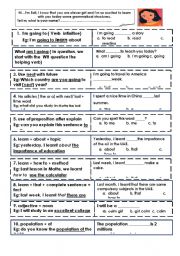 English Worksheet: grammar