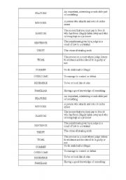 English Worksheet: Vocabulary connected with crime