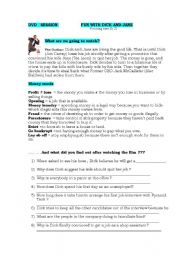 English Worksheet: Fun with Dick and Jane -DVD session