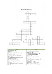 English worksheet: Kung Fu Panda Word Puzzle