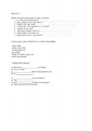 English worksheet: Can-permission