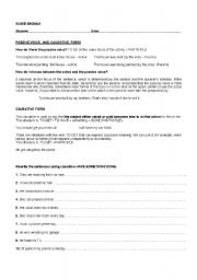 English worksheet: Passive Causative