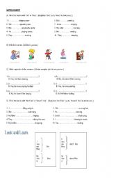 English worksheet: Likes and Dislikes