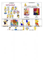 English worksheet: Meet the Simpsons