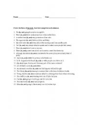 English Worksheet: Insect test