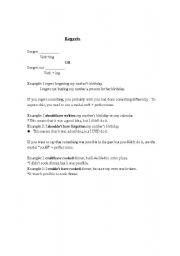 English worksheet: Regrets, could have and should have