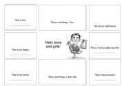 English worksheet: All about me and my life (elementary writing and drawing)