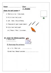 English worksheet: share