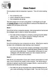English worksheet: Starting your own business Exercises