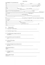 English Worksheet: exercise on should