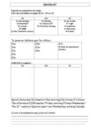 English worksheet: IN/ON/AT