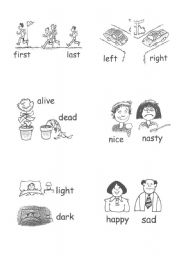 English Worksheet: opposites2