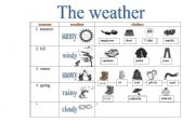 English worksheet: weather