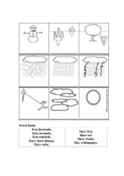 English Worksheet: Weather Match