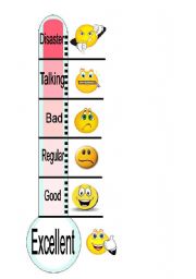 English Worksheet: Attitudes thermometer