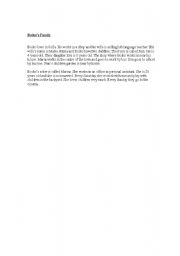 English Worksheet: Boikos Family