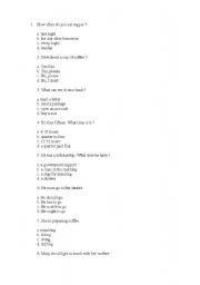 English Worksheet: test