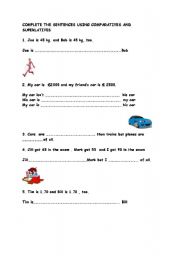 English worksheet: comparative-superlative