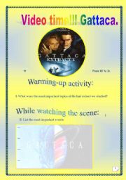 Video time! GATTACA (Extract # 4)- COMPREHENSIVE PROJECT (7 PAGES, 20 TASKS) ( includes ANSWER KEY)