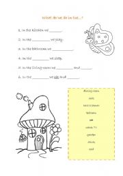 English worksheet: Home