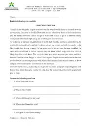 English Worksheet: Daily Routines Worksheet