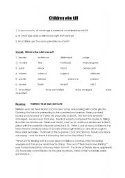 English Worksheet: Bowling for Columbine / 