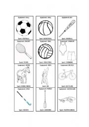 English Worksheet: Sports game