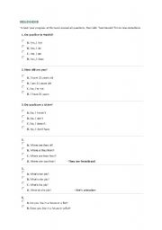 English Worksheet: test