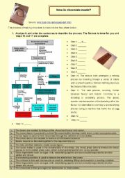 English Worksheet: How chocolate is made - 2 exercises with key