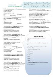 English Worksheet: NICKELBACK - GOTTA BE SOMEBODY