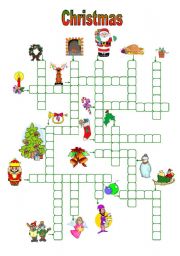 English Worksheet: Christmas crosswords (13.11.09)