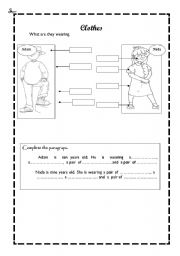 English Worksheet: Clothes