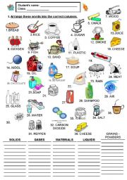 English Worksheet: NONCOUNT NOUNS - PART 1