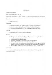 English worksheet: Mini lesson