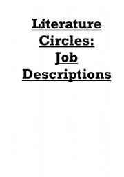 English worksheet: Poster Set - Jobs for Discussing Readings