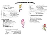 English worksheet: Simple Present Worksheet