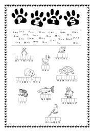 English Worksheet: Pets - Find the words 