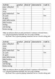 English Worksheet: Conversation Activity