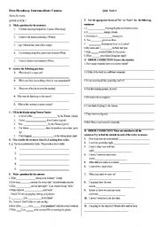 English Worksheet: Exam