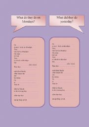 English worksheet: daily routine part 2