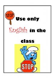 English Worksheet: classroom rules