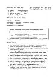 English worksheet: 7 conversation topics plus grammar (this that these those & verbs)