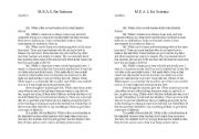 English Worksheet: Is Ms. White the Coolest Teacher open response