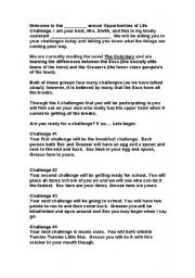 English Worksheet: The Outsiders: Opportunities of Life