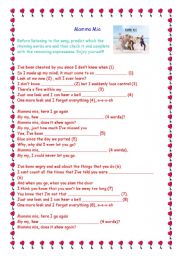 English Worksheet: Mamma Mia!