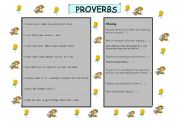 English Worksheet: unscramble the proverbs