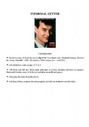 English Worksheet: Informal Letter